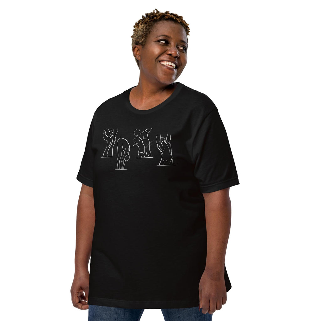 Spine is Flexible Unisex T-Shirt | Pilates Graphic Tee | Bella+Canvas | Black, Turquoise, Mauve