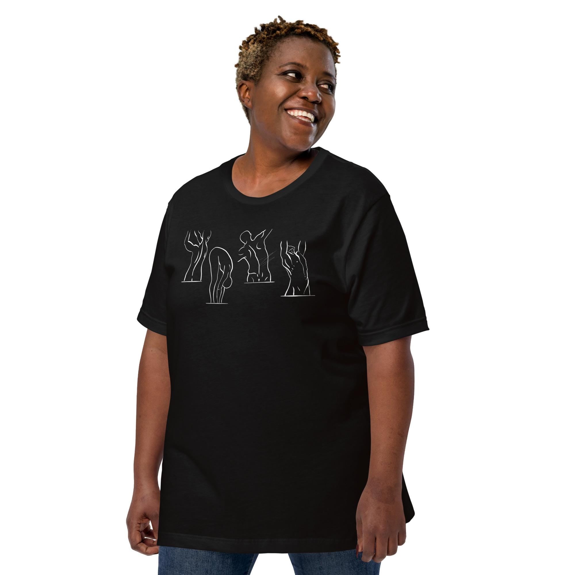 Spine is Flexible Unisex T-Shirt | Pilates Graphic Tee | Bella+Canvas | Black, Turquoise, Mauve