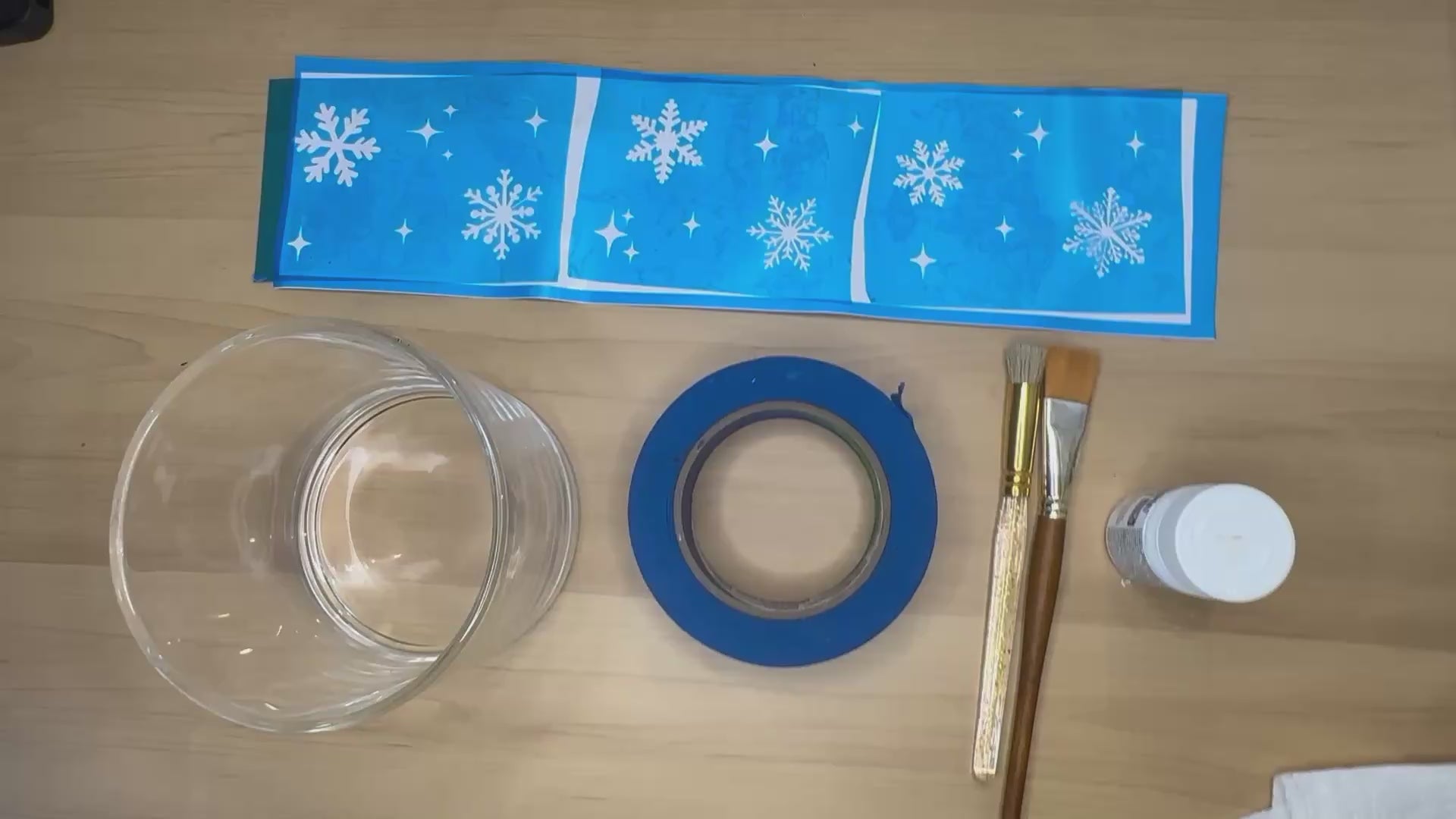 Holiday Glass Etched Vase Craft Box